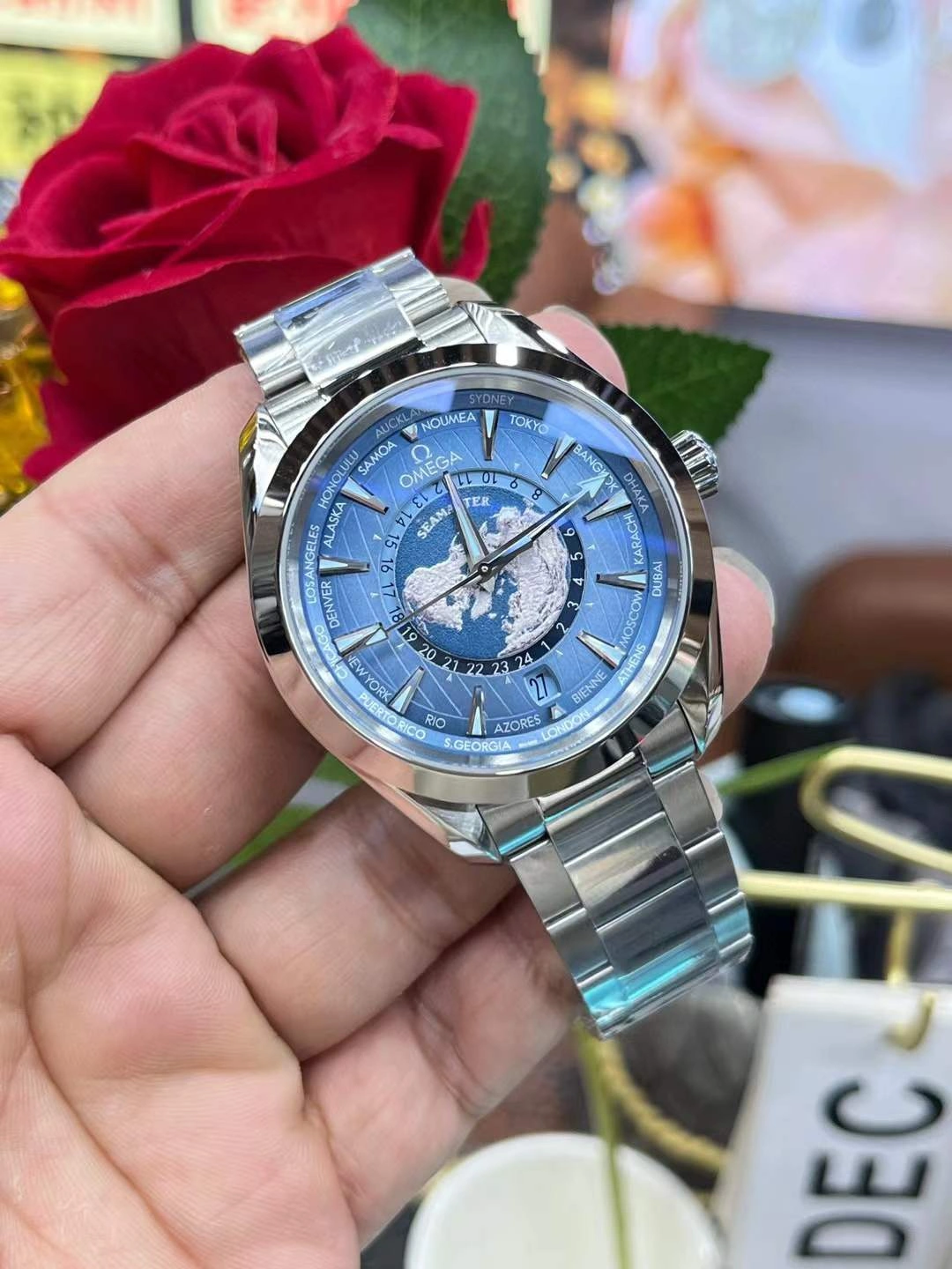 CBD Factory Omega Seamaster Aqua Terra 150M Worldtimer 43mm “Summer Blue” 75th Anniversary (220.10.43.22.03.002) 1:1 Super Clone -DD8938 Movement GoodFit 272